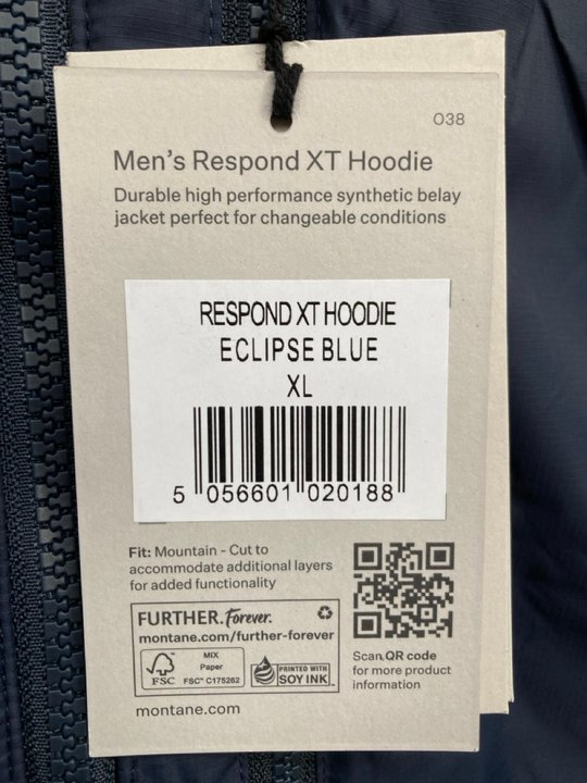 Respond XT Mens Insulated Jacket (Eclipse Blue) Size XL