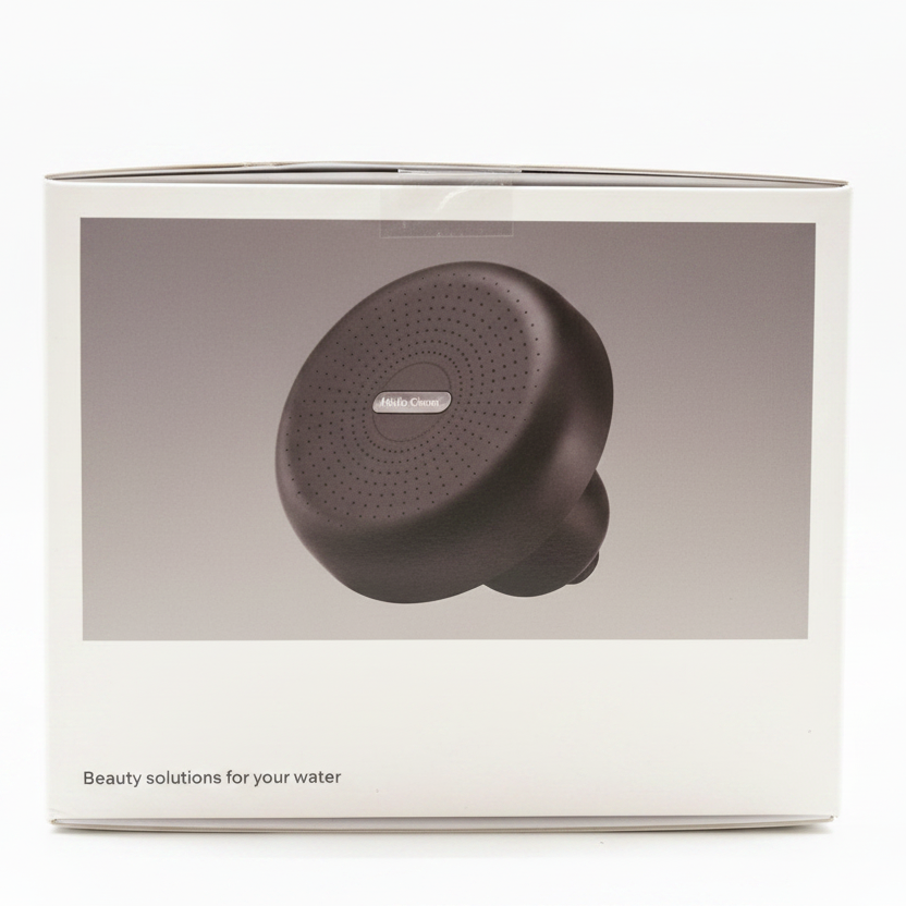 Rain Shower Head in Black | Filters Metals, Chlorine & Impurities