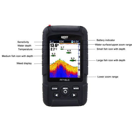 Lucky Laker FF718LiC Bait Boat Fish Finder with Colour Screen & huge 500m Range