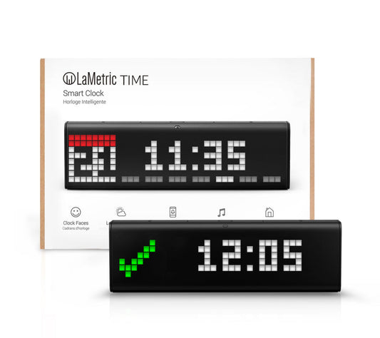 LaMetric Time WiFi Smart Clock, Radio, Message Board, IoT Display [LM37X8