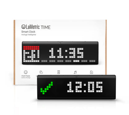 LaMetric Time WiFi Smart Clock, Radio, Message Board, IoT Display [LM37X8