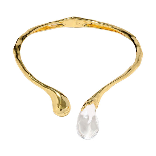 Alexis Bittar Sprout Collar Necklace in 14K Gold Plated w/o Lucite Stone - product image 1