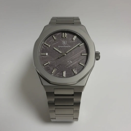 Bernard Reinhardt Men's Luxury Watch Steel Meteorite Dial Gift Box - product image 1