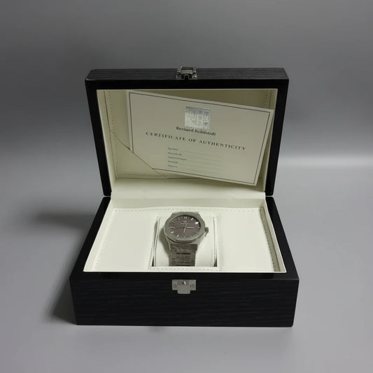Bernard Reinhardt Men's Luxury Watch Steel Meteorite Dial Gift Box - product image 2