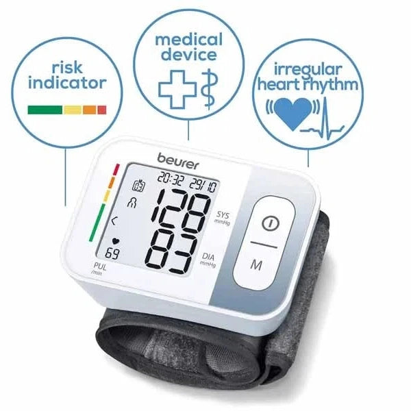 Beurer BC28 Automatic Wrist Blood Pressure Monitor With Arrhythmia Detection - product image 1
