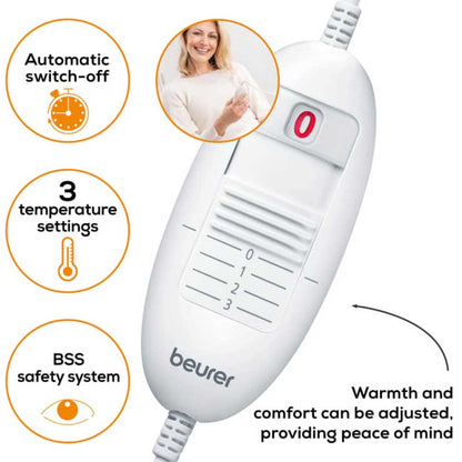 Beurer Wellbeing FW20 Cosy Electric Heated Foot Warmer, Grey - product image 3