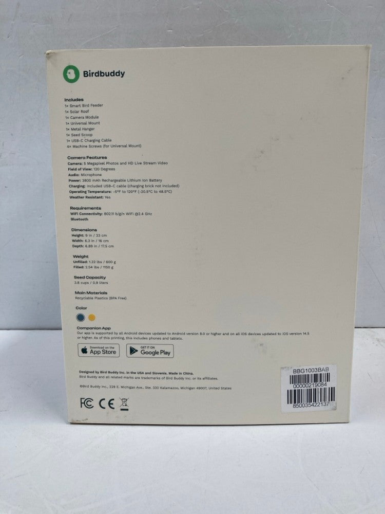 Bird Buddy 2.0 Smart Camera Bird Feeder with Solar Roof - Blue - product image 6