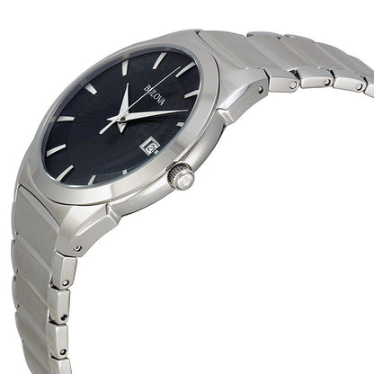 Bulova Classic Black Dial Stainless Steel Japanese Mvmt Men's 96B149 - product image 2