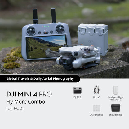 DJI Mini 4 Pro Drone Fly More Combo with RC2 & 3 batteries - product image 2