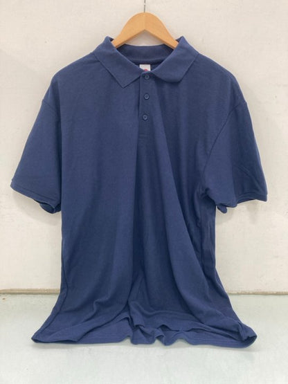 Fruit of the Loom Heavy Cotton Piqué Polo Shirt - Navy Blue, Medium - product image 3