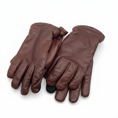 Hestra Men's Leather Gloves, Brown, Size 9 | "John" [23570-750 - product image 4