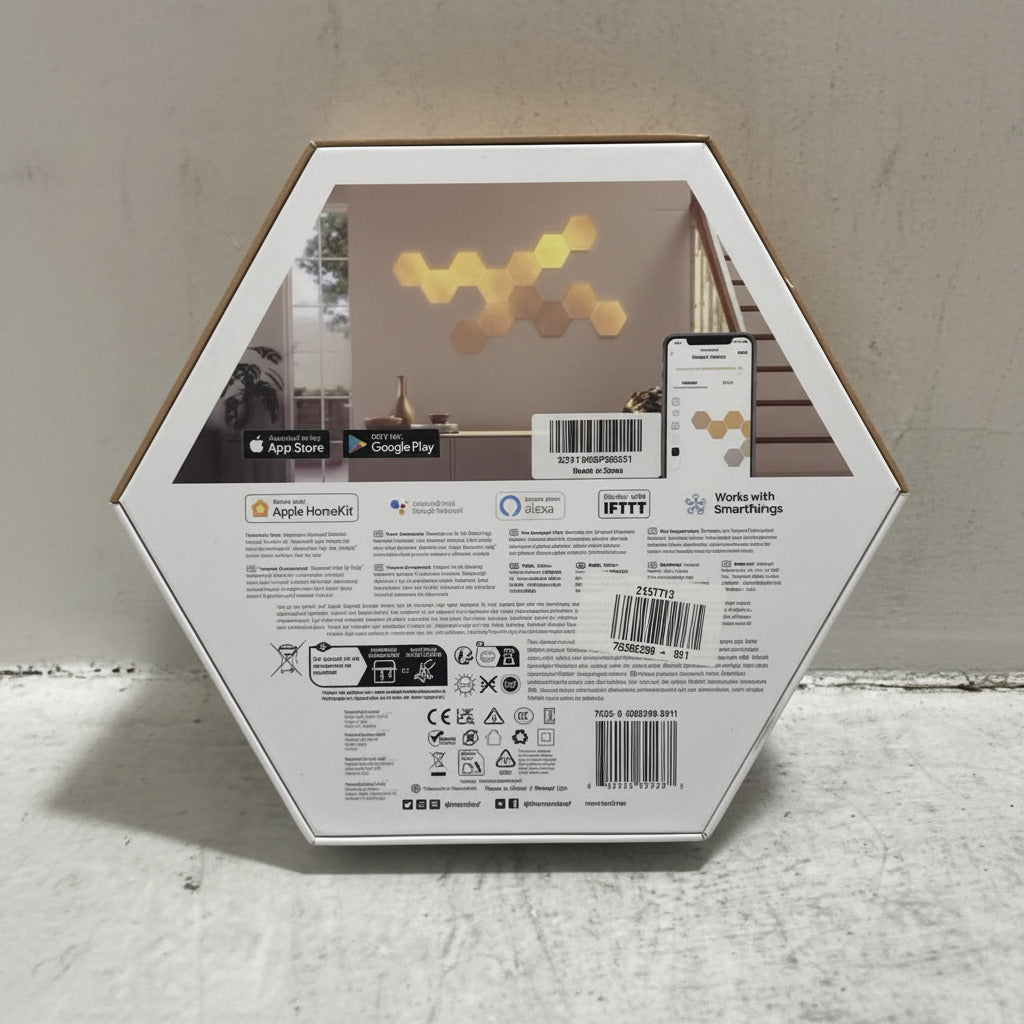 Nanoleaf Elements Hexagon Expansion Pack | Wood Finish| 3 Panels - product image 6
