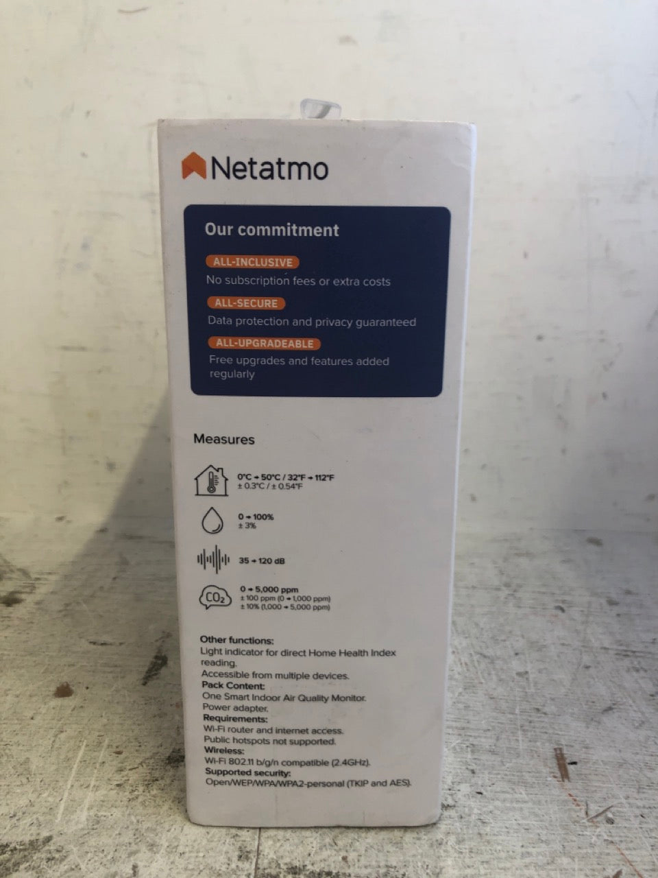 Netatmo Smart Indoor Air Quality Monitor (Temp, Humidity, Noise, CO2) - product image 7