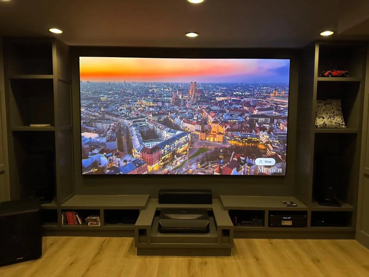 Aurora Pro Ultra Short Throw 4K Tri-Color Laser Projector