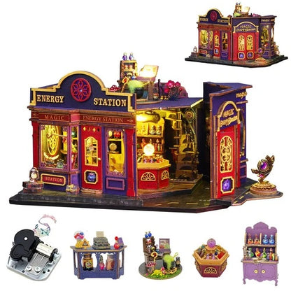 Rolife Emily's Flower Shop DIY Miniature Doll House w/ LED Lights - product image 4
