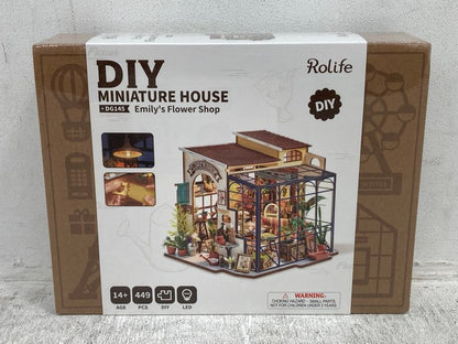 Rolife Emily's Flower Shop DIY Miniature Doll House w/ LED Lights - product image 6
