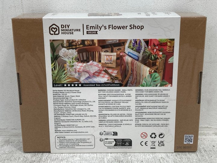 Rolife Emily's Flower Shop DIY Miniature Doll House w/ LED Lights - product image 7