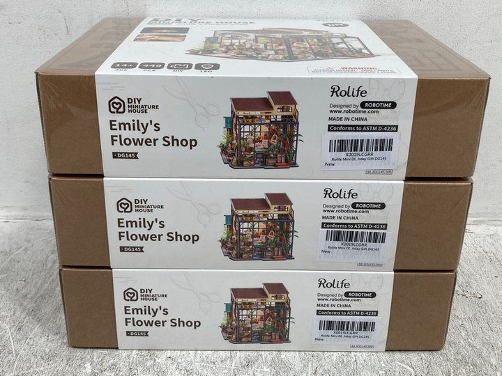 Rolife Emily's Flower Shop DIY Miniature Doll House w/ LED Lights - product image 8