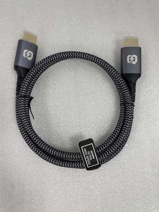 Braided HDMI 2.1 TV Cable Lead HDR 8K 60Hz 4K 120Hz 48Gbps eARC- 1m - product image 4