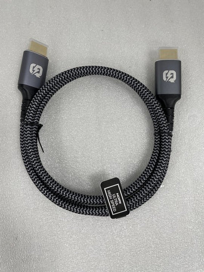 Braided HDMI 2.1 TV Cable Lead HDR 8K 60Hz 4K 120Hz 48Gbps eARC- 1m - product image 4