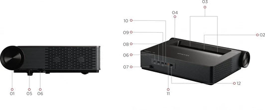 X2000B-4K Projector Ultra Short Throw Black