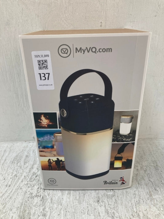 VQ Halo – Portable Bluetooth Speaker & Lantern - Black and Gold Trim - product image 7