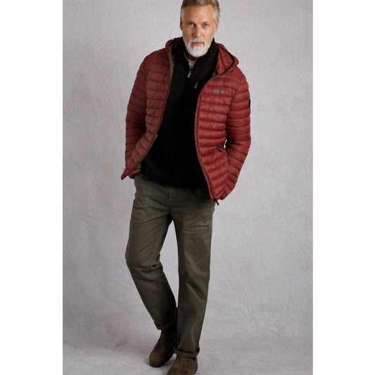 Flete Lightweight Showerproof Padded Jacket (Foxberry) XL