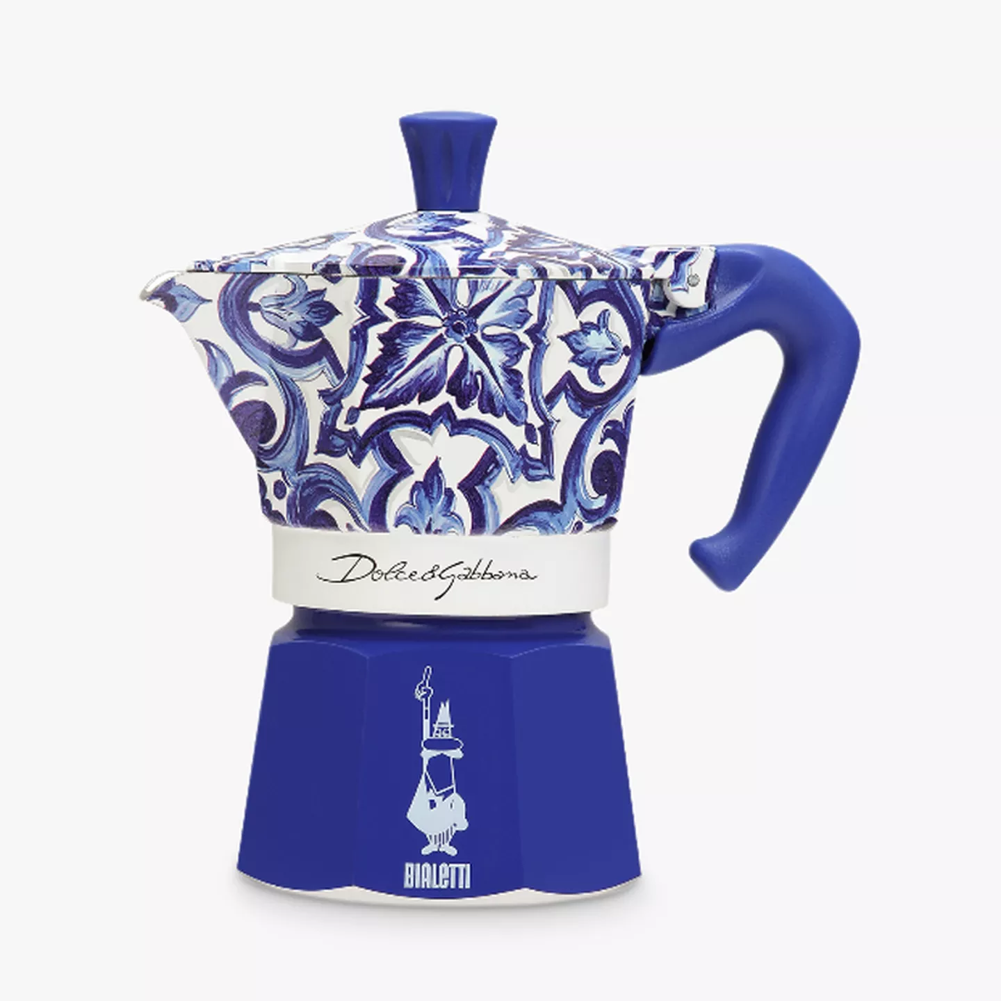 Dolce & Gabbana Moka Espresso Coffee Maker, 6 cup Mediterranean Blue