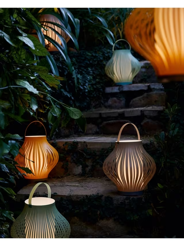 Harmony LED Colour Changing Outdoor Lantern, Agave Green