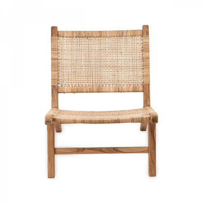 Nkuku Madrisana Acacia & Rattan Woven Bungalow Chair Natural