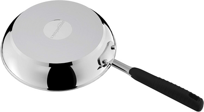 Amazon Basics Stainless Steel Non-Stick 28 cm Frying Pan Soft Handle
