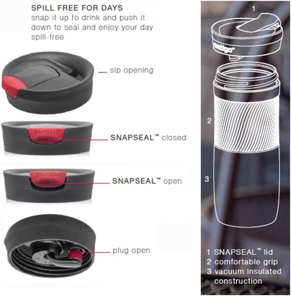 Byron Snapseal Travel Mug, 470 ml - Vivacious