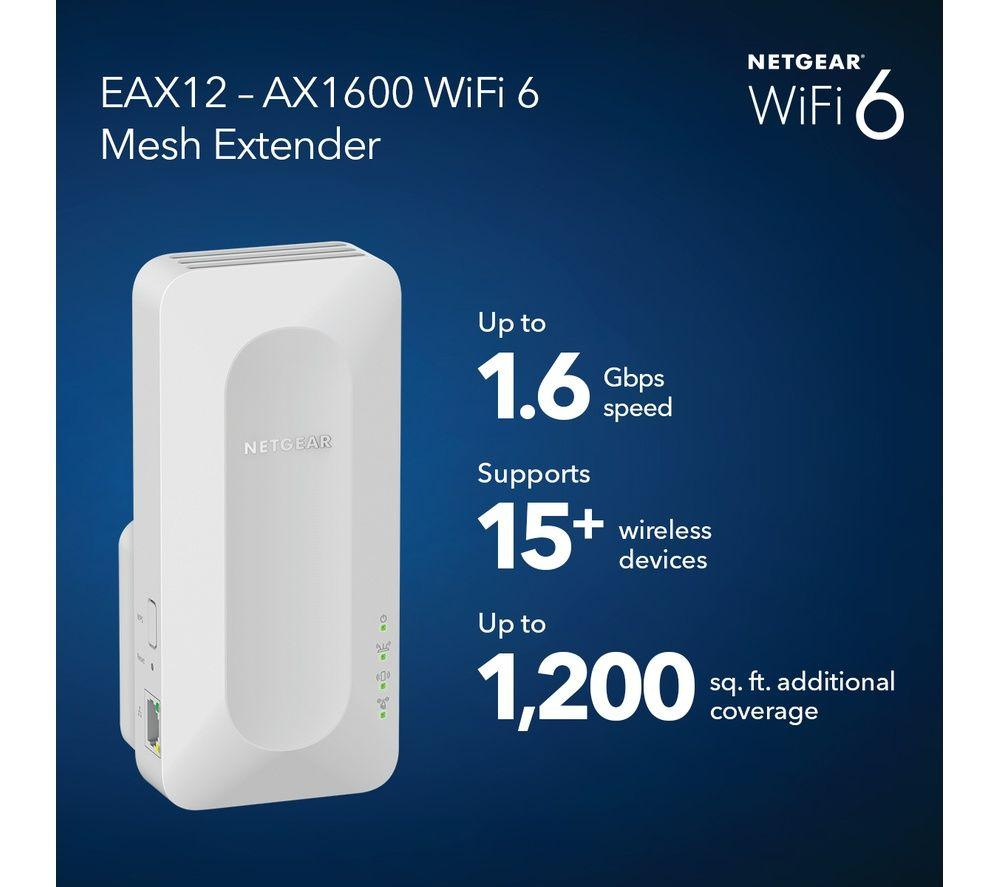 4 Stream WiFi Mesh Extender AX1600