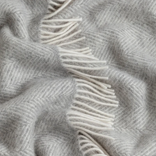 Tweedmill Herringbone Pure Wool Throw 150x83cm