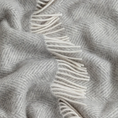 Tweedmill Herringbone Pure Wool Throw 150x83cm