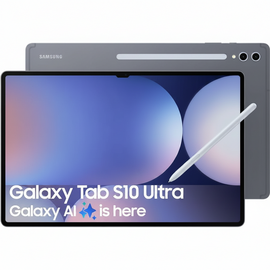 Galaxy Tab S10 Ultra 512GB WiFi | Moonstone Grey with AI Book Cover