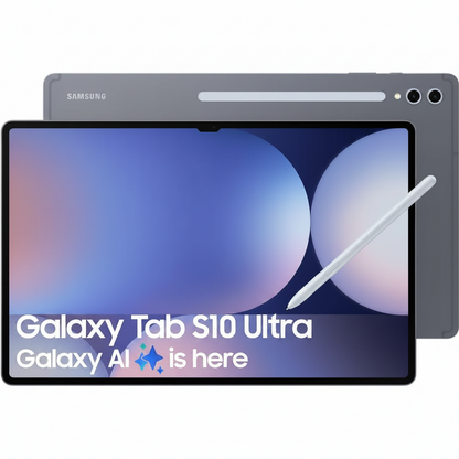 Galaxy Tab S10 Ultra 512GB WiFi | Moonstone Grey with AI Book Cover
