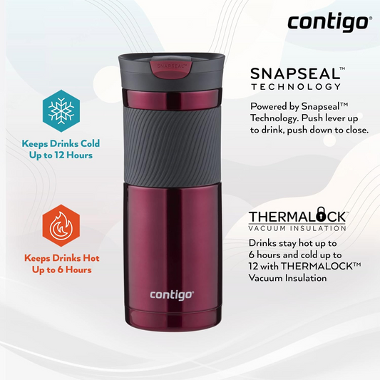 Byron Snapseal Travel Mug, 470 ml - Vivacious