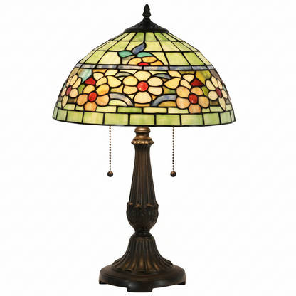 Tiffany Style Floral Stained Glass Table Lamp