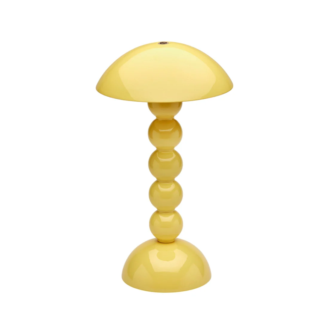 Lacquered Bobbin Lamp Buttermilk 30cm LED Rechargeable