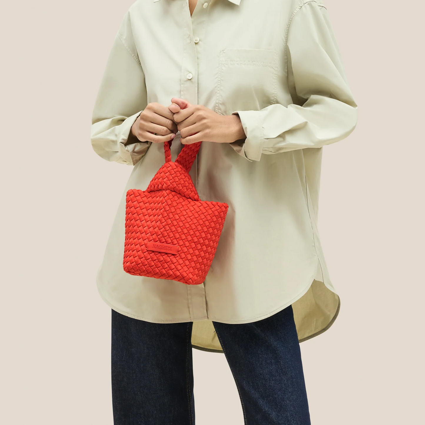 Naghedi Kyoto Tote Clutch Rosso Ipanema Bag