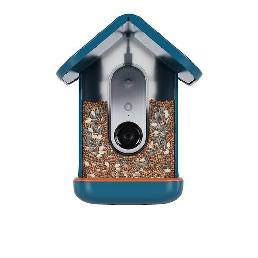 Bird Buddy 2.0 Smart Camera Bird Feeder with Solar Roof - Blue