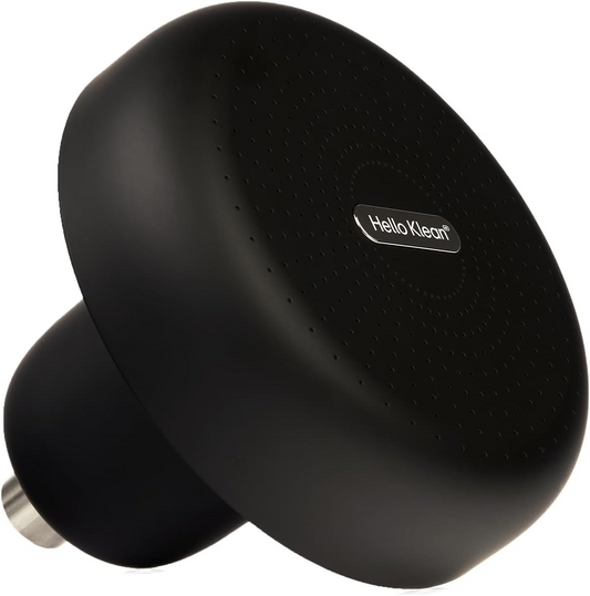 Rain Shower Head in Black | Filters Metals, Chlorine & Impurities