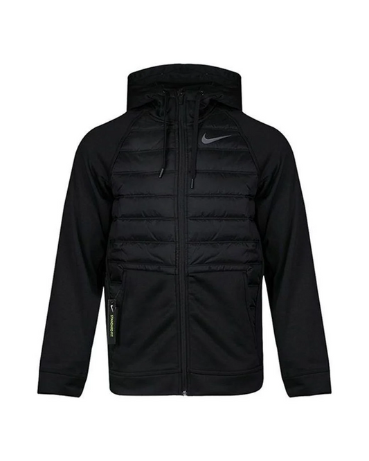 Nike Training Padded Jacket Hooded Black Full Zip - XL