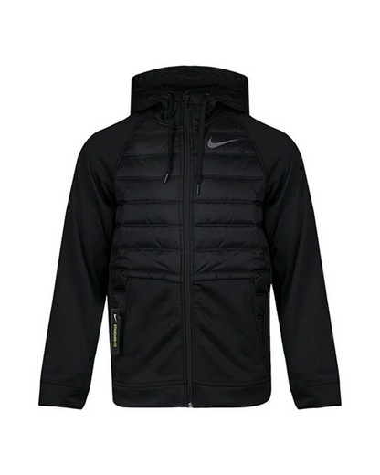 Nike Training Padded Jacket Hooded Black Full Zip - XL