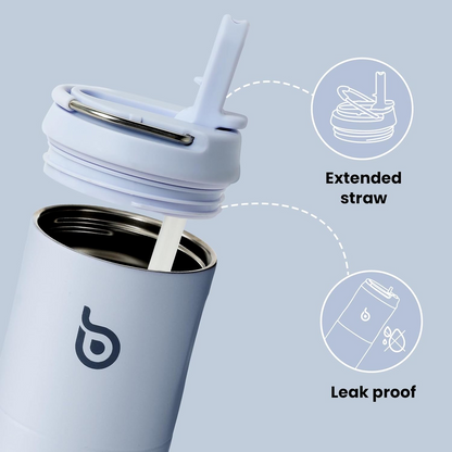 Stainless Steel Water Bottle 700ml - Light Blue