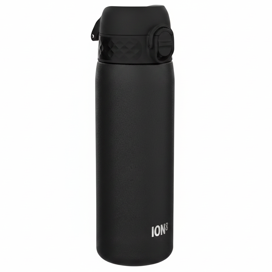 ION8 Leak Proof Slim Water Bottle - Black - 600ml (20oz)