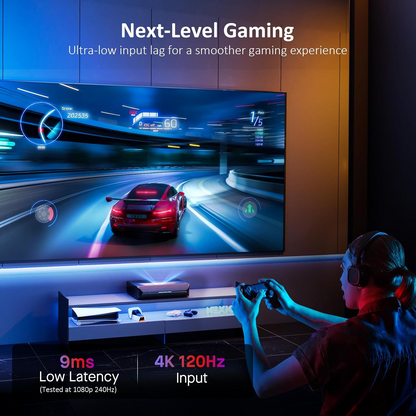 Aurora Pro Ultra Short Throw 4K Tri-Color Laser Projector