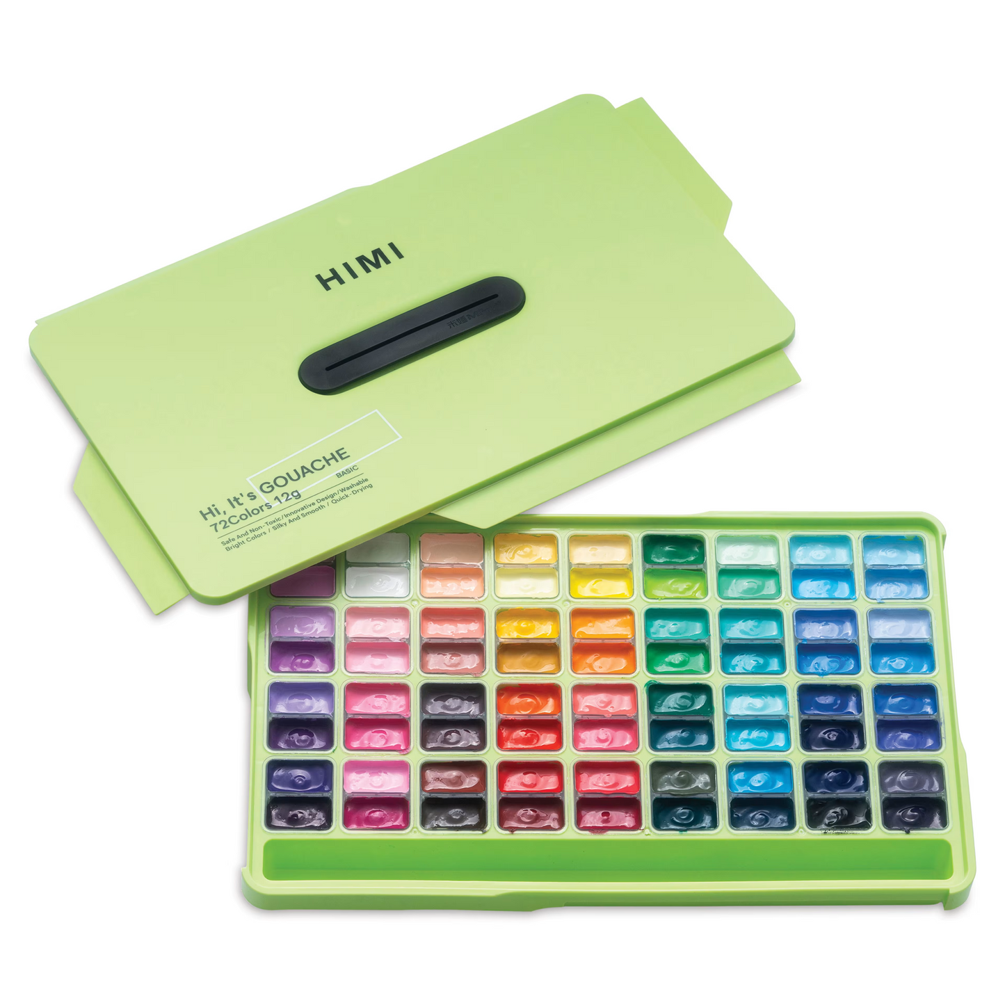 HIMI Gouache Paint Go Pack Set - 72 colours x 12g + Accessories