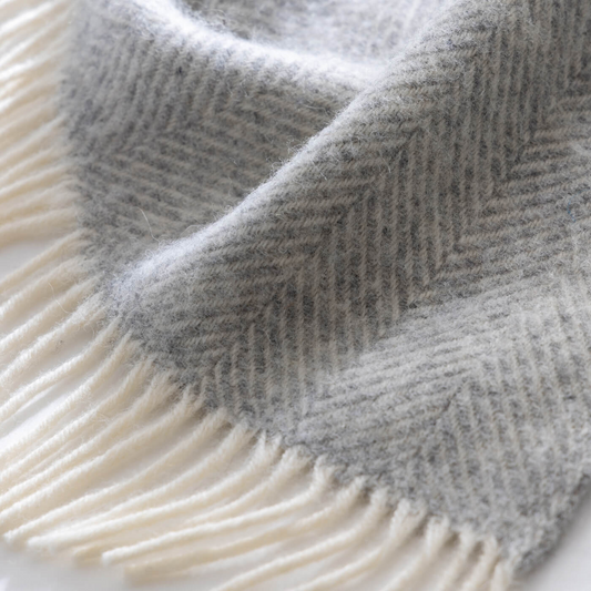 Tweedmill Herringbone Pure Wool Throw 150x83cm